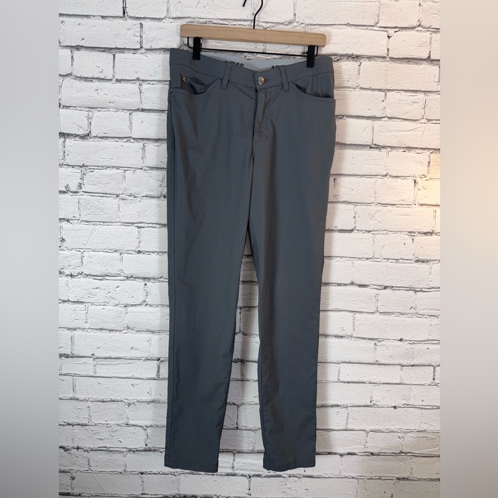 Men’s Adidas Ultimate 365 Gray Golf Pants Flat Front Chinos Size 32x32 EUC
